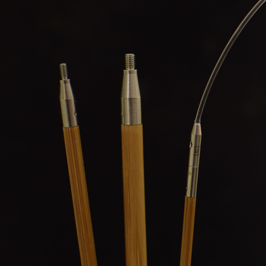 ChiaoGoo SPIN Bamboo prisukami bambukiniai virbalai (13 cm)