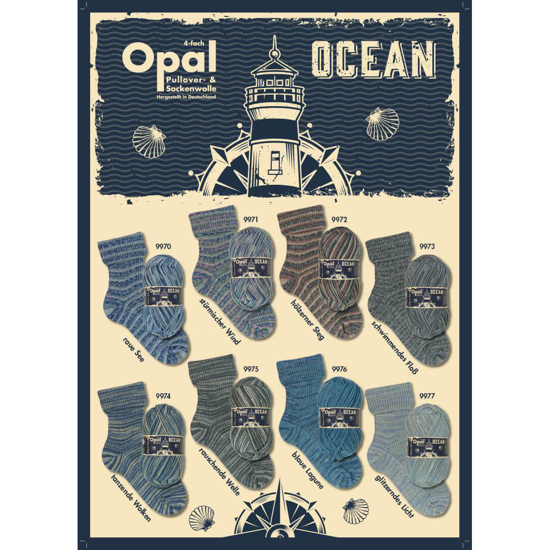 OPAL Ocean mezgimo siūlai kojinėms