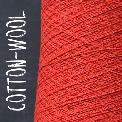 Cotton-Wool mezgimo siūlai (55% merinosų ėriuko vilna, 45% medvilnė)