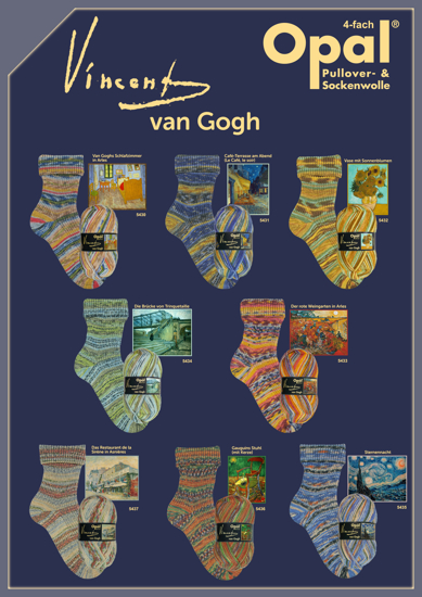 OPAL mezgimo siūlai kojimės Vincent van Gogh