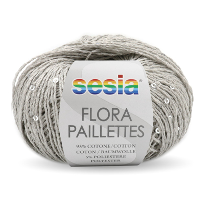 SESIA FLORA PAILLETTES 12 mezgimo siūlai